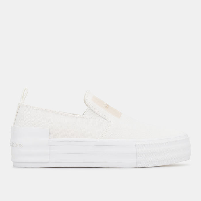 Calvin Klein Women's Bold Vulcanized Slip-On Shoes White Calvin Klein Women's Bold Vulcanized Slip-On Shoes White image number 0