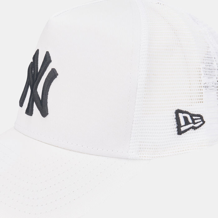 New Era Men's MLB New York Yankees A-Frame Trucker Cap White image number 2