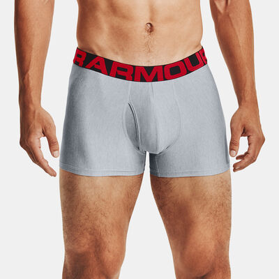 Under Armour Men's UA Tech™ 3-Inch Boxerjock® (2-Pack) Grey