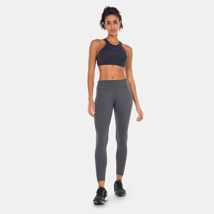 Nike Women’s Swoosh Phoenix Medium-Support Padded Sports Bra Grey image number 2