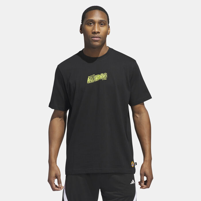 adidas Originals Men's Lil Stripe Crossroads Graphic T-Shirt Black adidas Originals Men's Lil Stripe Crossroads Graphic T-Shirt Black image number 0