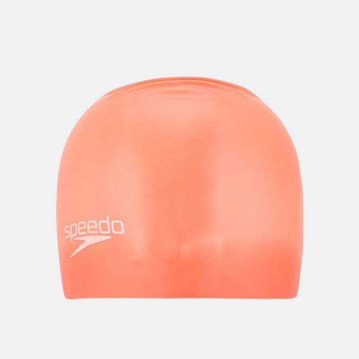 Speedo Plain Moulded Cap Pink Speedo Plain Moulded Cap Pink image number 0