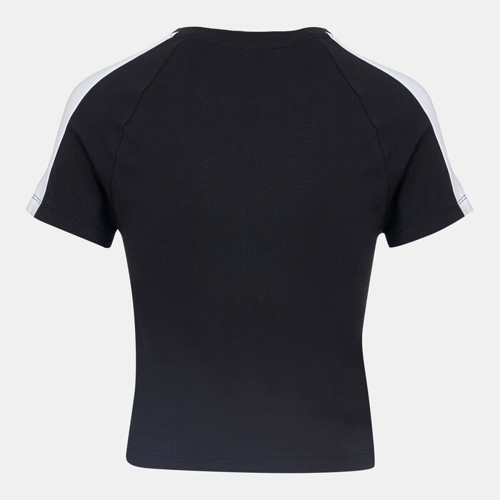 PUMA Women's Iconic T7 Crop Top Black PUMA Women's Iconic T7 Crop Top Black image number 1