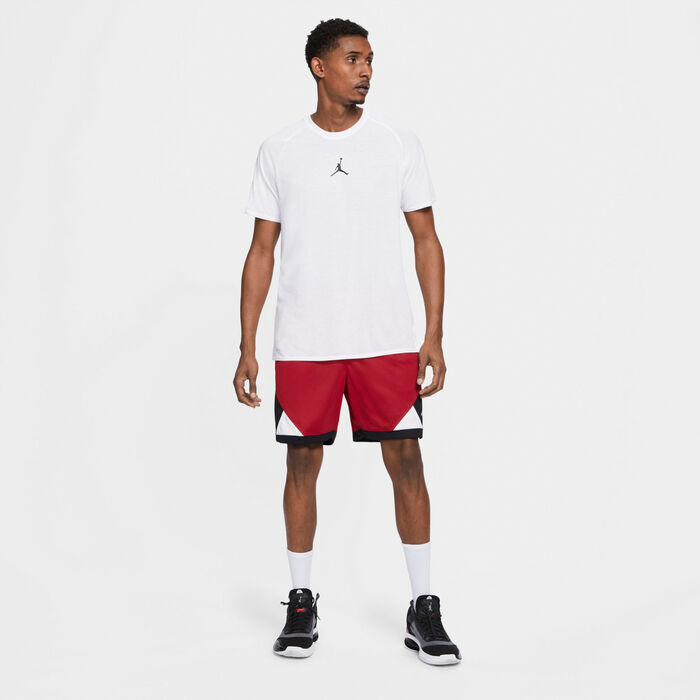 Jordan Men's Air Jordan Dri-FIT Diamond Shorts Red image number 7