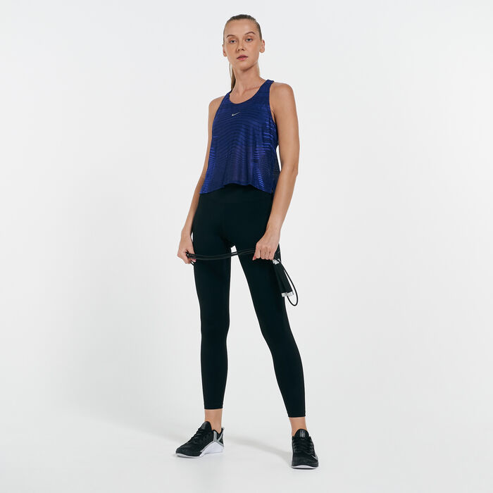 Nike Women's Pro CLN Tank Top Black image number 2