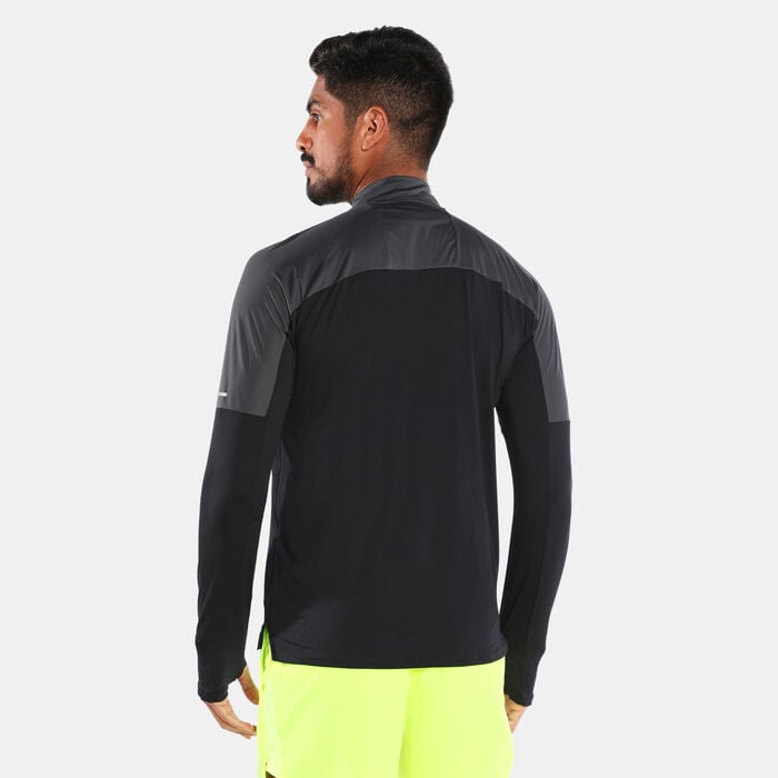 Nike Men's Dri-FIT Trail Half-Zip Sweatshirt Black Nike Men's Dri-FIT Trail Half-Zip Sweatshirt Black image number 1