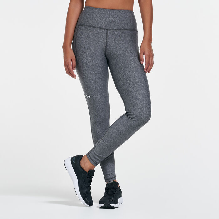 Under Armour Women's HeatGear® No-Slip Training Leggings Grey Under Armour Women's HeatGear® No-Slip Training Leggings Grey image number 0