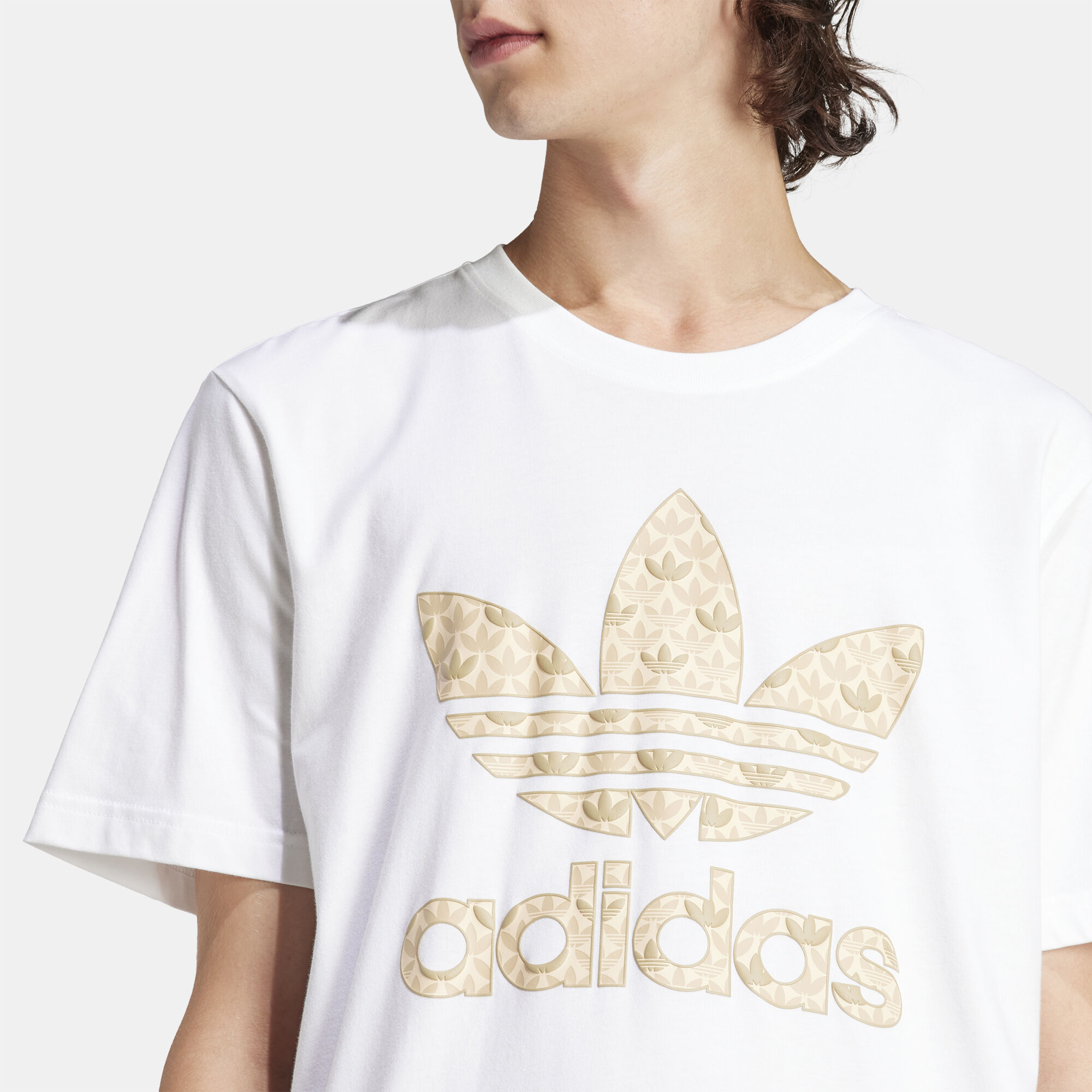 Men s Classic Monogram Graphic T Shirt White adidas Originals in Qatar SSS