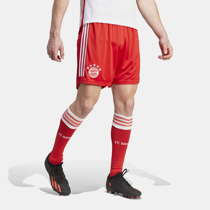 adidas Men's FC Bayern Munich Home Shorts - 2023/24 Red adidas Men's FC Bayern Munich Home Shorts - 2023/24 Red image number 0