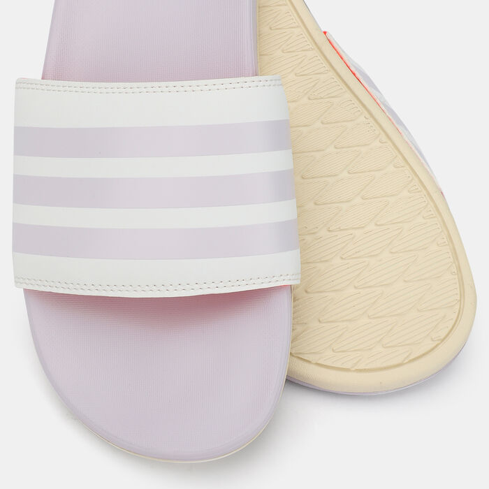 adidas Women's Adilette Comfort Slides Purple adidas Women's Adilette Comfort Slides Purple image number 2