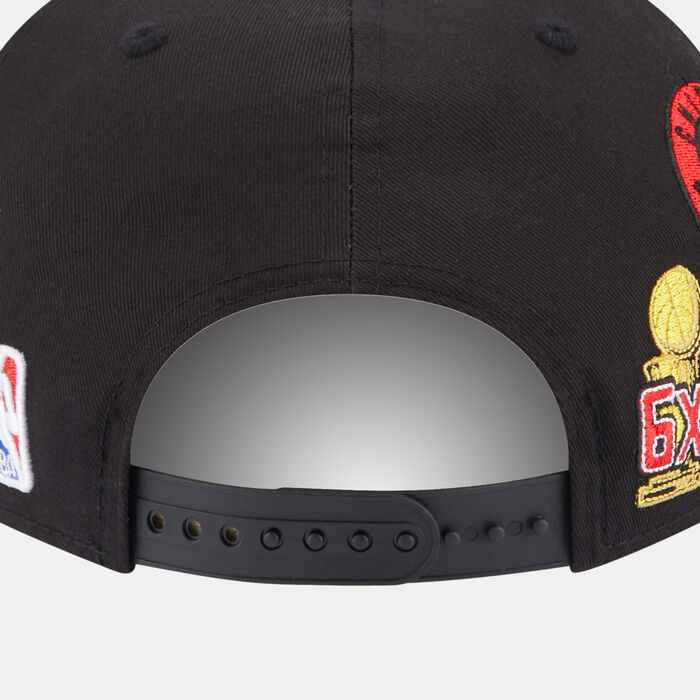 New Era Men's Chicago Bulls Champions Patch 9FIFTY Cap Black image number 1