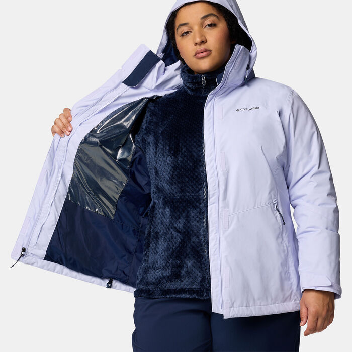 Columbia Women's Bugaboo II Fleece Interchange Hiking Jacket Blue Columbia Women's Bugaboo II Fleece Interchange Hiking Jacket Blue image number 3