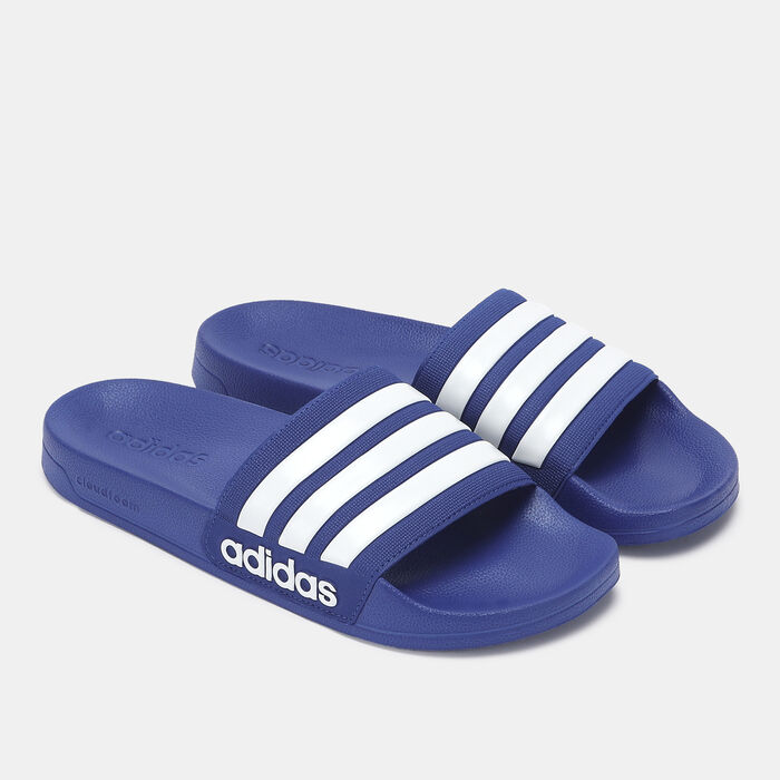 adidas Men's Adilette Shower Slides Blue adidas Men's Adilette Shower Slides Blue image number 0