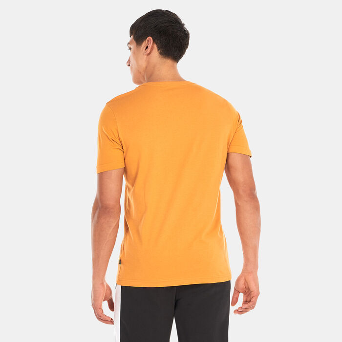 PUMA Men's Essentials Small Logo T-Shirt yellow PUMA Men's Essentials Small Logo T-Shirt yellow image number 1