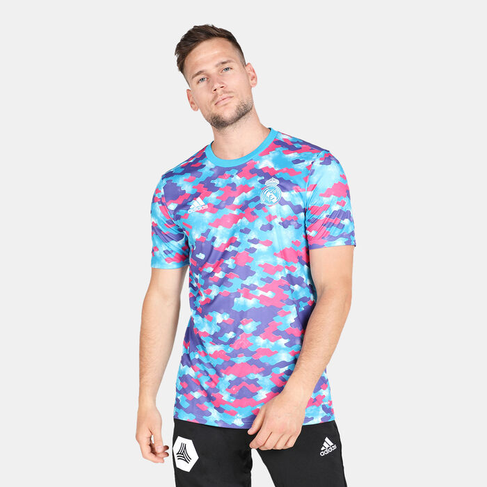 adidas Men's Real Madrid Pre-Match Jersey Multi adidas Men's Real Madrid Pre-Match Jersey Multi image number 0