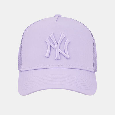 New Era Men's New York Yankees Tonal Mesh A-Frame Trucker Cap Purple