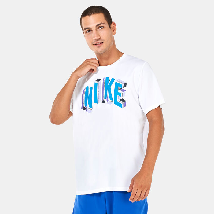 Nike Men's Pro Dri-FIT Graphic T-Shirt White Nike Men's Pro Dri-FIT Graphic T-Shirt White image number 0