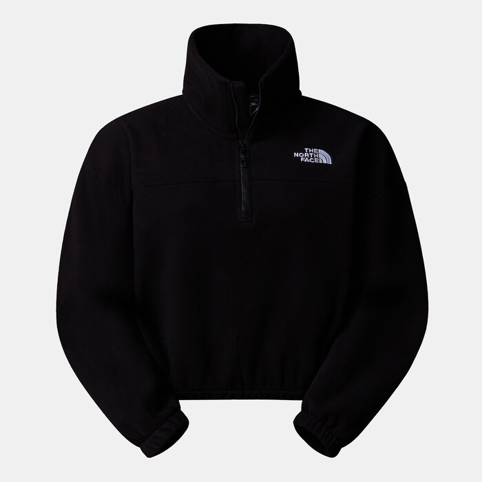 The North Face Women's 100 Glacier 1/2-Zip Fleece Top Black The North Face Women's 100 Glacier 1/2-Zip Fleece Top Black image number 0