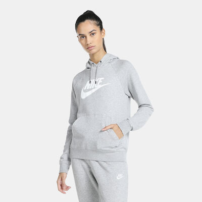 Nike Women's Sportswear Essential Pullover Hoodie Grey