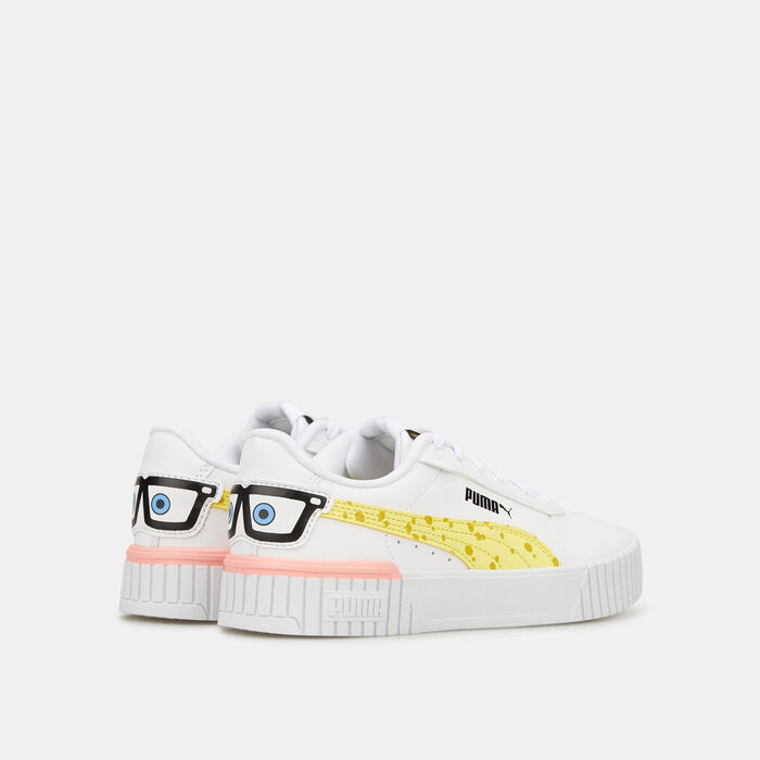 PUMA Kids' Carina 2.0 Spongebob Shoe White PUMA Kids' Carina 2.0 Spongebob Shoe White image number 2