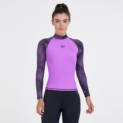 Speedo Women's Pulse Rashguard Purple