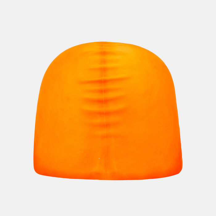 Nike Swim Swim Kids' Solid Silicone Cap (Older Kids) yellow image number 1