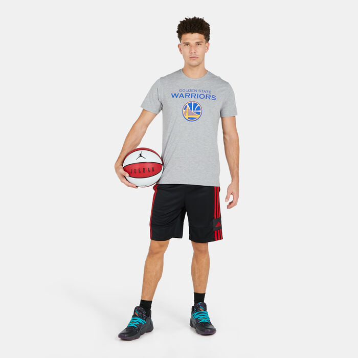 New Era Men's NBA Golden State Warriors T-Shirt Grey image number 2