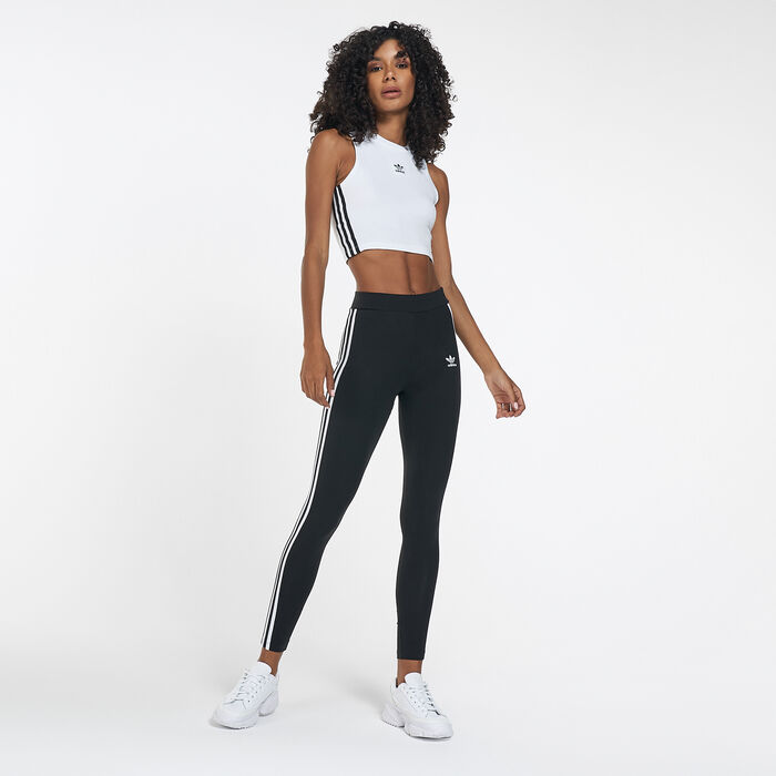 adidas Originals Women's Adicolor Classics Cropped Tank Top White adidas Originals Women's Adicolor Classics Cropped Tank Top White image number 2