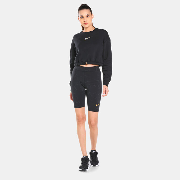Nike Women's Sportswear Fleece Sweatshirt Black image number 2