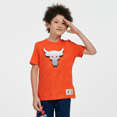 Under Armour Kids' Project Rock T-Shirt Orange