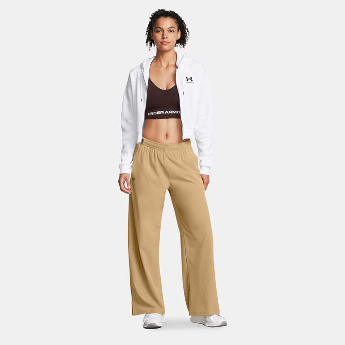 Under Armour Women's Rival Wide Leg Pants Brown Under Armour Women's Rival Wide Leg Pants Brown image number 2