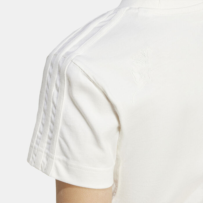 adidas Women's ALL SZN 3-Stripes T-Shirt White adidas Women's ALL SZN 3-Stripes T-Shirt White image number 4