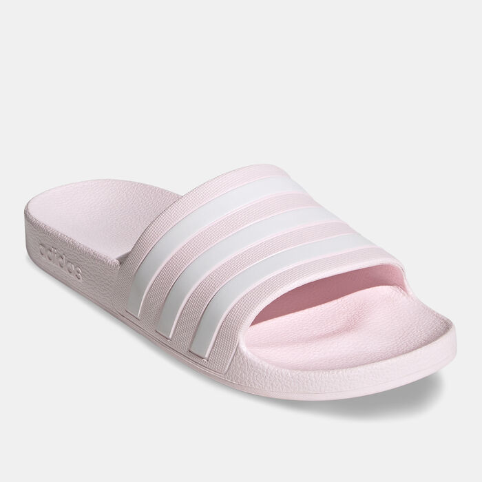 adidas Women's Adilette Aqua Slides Pink adidas Women's Adilette Aqua Slides Pink image number 0