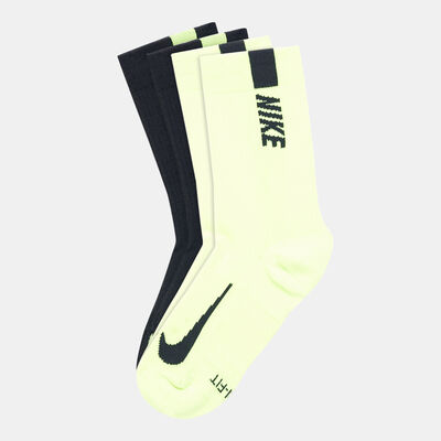 Nike Multiplier Crew Socks (2 Pack) Multi