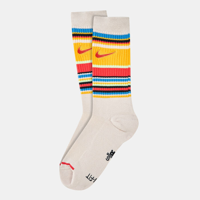 Nike Men's LeBron James Everyday Crew Socks Brown image number 0