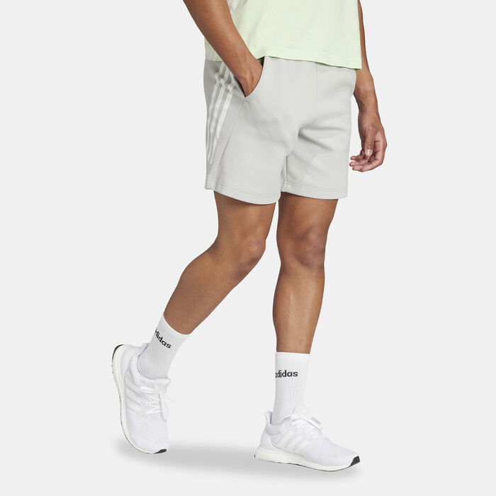 adidas Men's Future Icons 3-Stripes Shorts Beige image number 2