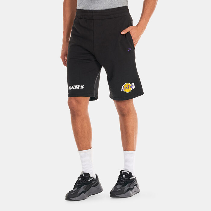 New Era Men's Los Angeles Lakers NBA Wordmark Shorts Black New Era Men's Los Angeles Lakers NBA Wordmark Shorts Black image number 0