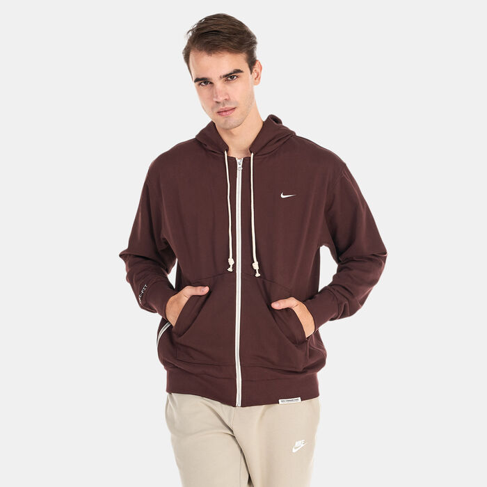 Nike Men's Dri-FIT Standard Issue Full-Zip Hoodie Brown Nike Men's Dri-FIT Standard Issue Full-Zip Hoodie Brown image number 0