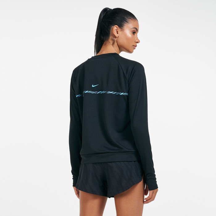 Nike Women's Icon Clash Running T-Shirt Black Nike Women's Icon Clash Running T-Shirt Black image number 1