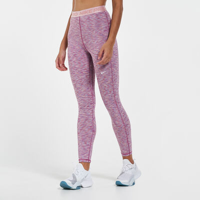 Nike Women's Pro Cropped Space-Dye Leggings Pink Nike Women's Pro Cropped Space-Dye Leggings Pink
