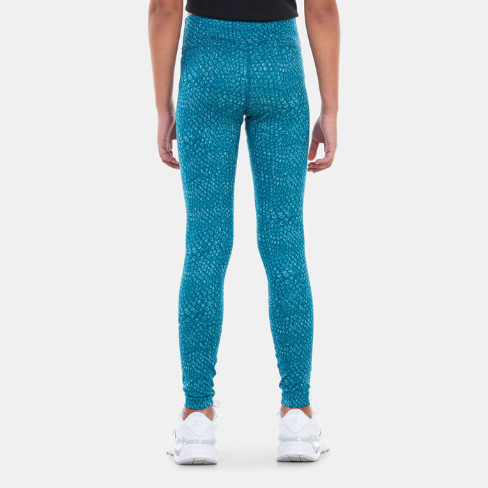 Nike Kids' Dri-FIT One Training Leggings (Older Kids) Green Nike Kids' Dri-FIT One Training Leggings (Older Kids) Green image number 1
