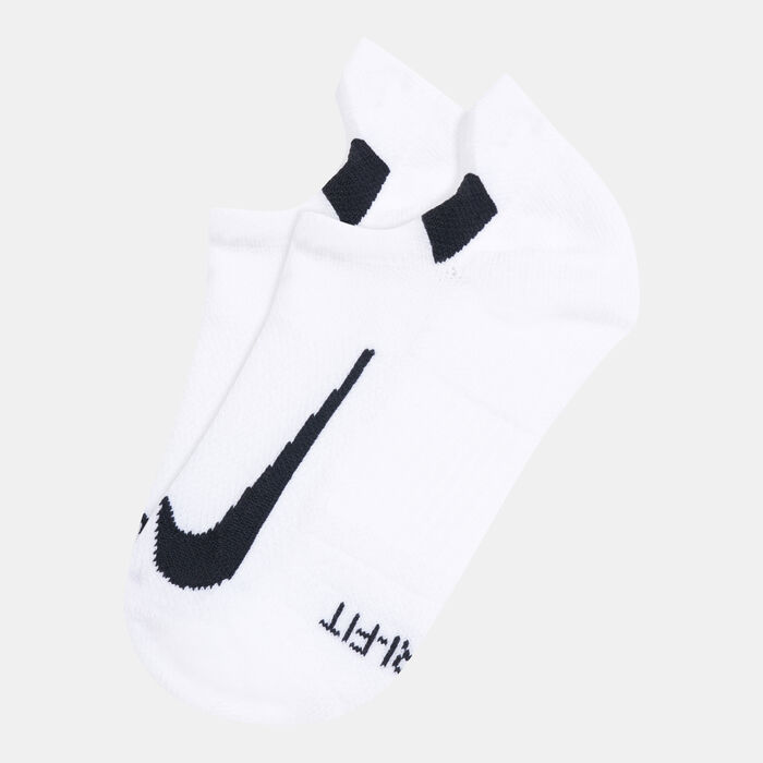Nike Multiplier Running No-Show Socks (2 Pack) White Nike Multiplier Running No-Show Socks (2 Pack) White image number 0