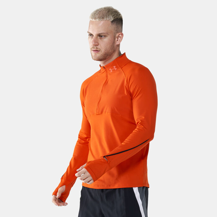 Under Armour Men's UA Qualifier Run 2.0 ½ Zip T-Shirt Orange Under Armour Men's UA Qualifier Run 2.0 ½ Zip T-Shirt Orange image number 0