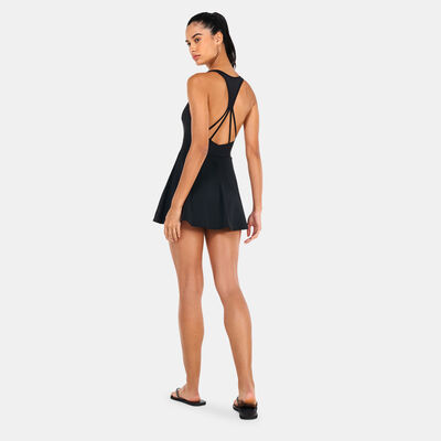 Speedo Women's Lily Swimming Dress Black Speedo Women's Lily Swimming Dress Black