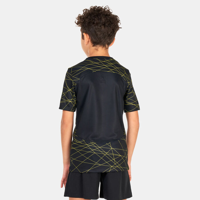 Jordan Kids' Paris Saint-Germain Dri-FIT Stadium 4th Jersey - 2022/23 Black Jordan Kids' Paris Saint-Germain Dri-FIT Stadium 4th Jersey - 2022/23 Black image number 1