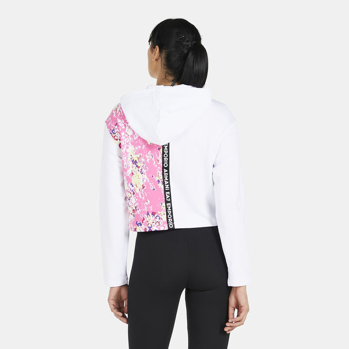 EA7 Emporio Armani Women's Hooded Sweatshirt White image number 1