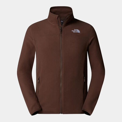 The North Face Men's 100 Glacier Fleece Full-Zip Jacket Brown