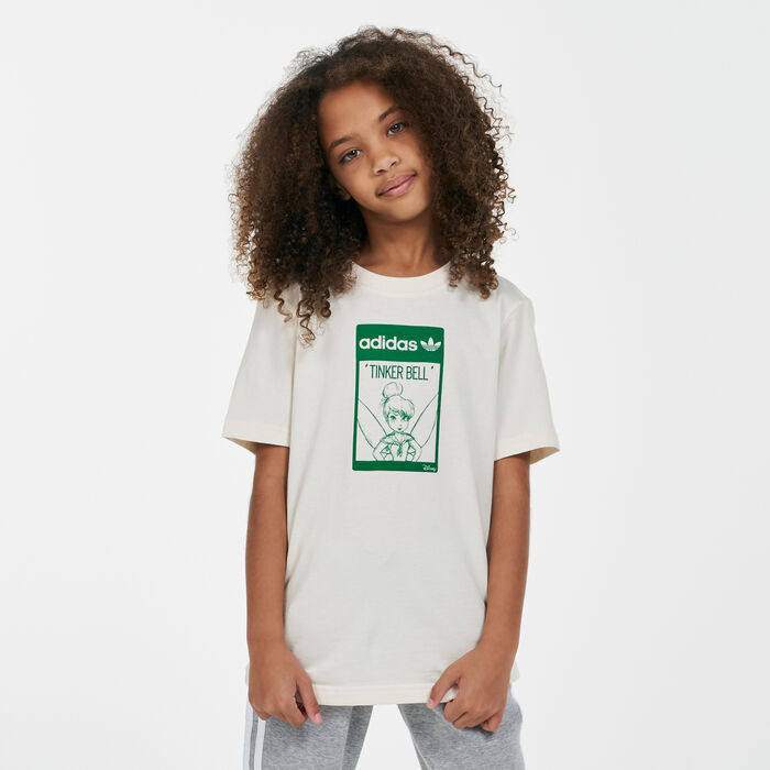 adidas Originals Kids' X Disney Tinkerbell T-Shirt Beige image number 0
