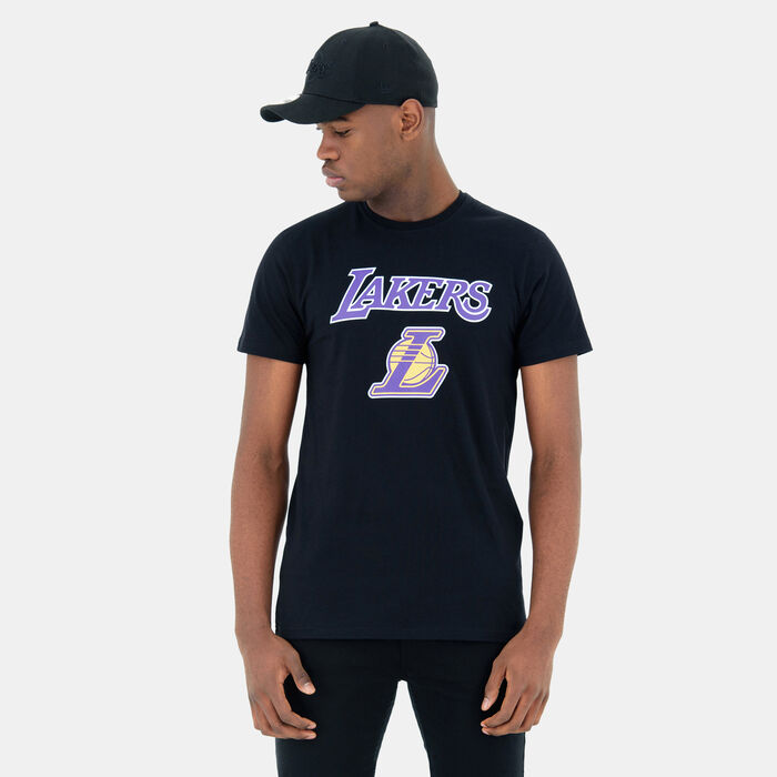 New Era Men's NBA Los Angeles Lakers T-Shirt Black New Era Men's NBA Los Angeles Lakers T-Shirt Black image number 0