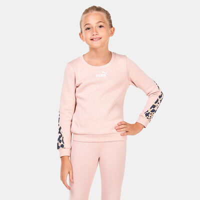 PUMA Kids' Alpha Crew Fleece Sweatshirt (Older Kids) Pink PUMA Kids' Alpha Crew Fleece Sweatshirt (Older Kids) Pink